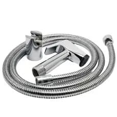 Ducha Higiênica/ Chuveirinho Flexível Completa 100% Metal Cromado de 1,2M Cor Prateado