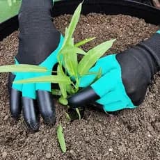 Luvas De Jardim Com Garras Jardinagem Cavar Terra Escavação