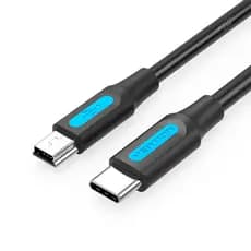 Cabo USB C Para Mini USB 2.0 2A Camera Notebook 50cm Vention