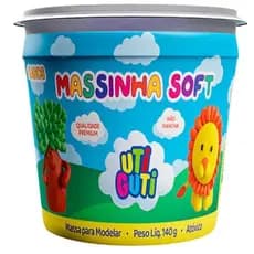 Massa de modelar 140g Pote - Massinha Uti Guti - Super macia - Amido - Brinquedo educativo