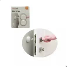 Protetor Adesivo Anti-Impacto de Silicone para Móveis, Portas e Paredes – Branco e Preto Unidade