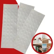 Tapa Furo Adesivo PVC Branco TX 13mm Cartela Plástico Texturizado para Móveis MDF/MDP, Reparo