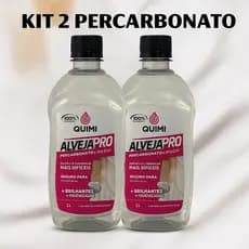 Kit 2 Percarbonato Liquido Para Remoção De Manchas Em roupas Brancas Coloridas 2L 100%