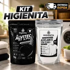 Kit Percarbonato Para Roupas Pretas Escuras Brancas Coloridas 100% Eficaz Higienita