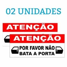 Kit 2 Adesivos Por Favor Não Bater A Porta