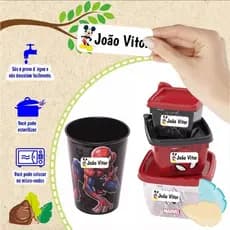 Etiqueta Escolar Personalizada Vinil Branco