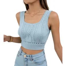 Cropped Top Tricot Modal Blusa Regata Sex Lançamento Moda