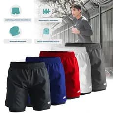 Bermuda masculina de corrida academia cros fit com legging 2 in 1