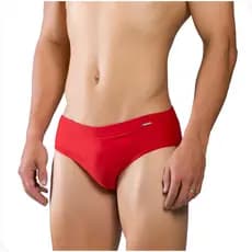 Sunga Masculina Slip Vermelha Forrada Lycra Premium Varias Cores Verão 2026