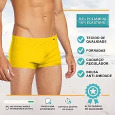 Sunga Masculina Moda Praia Modelo Boxer verão 2026