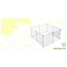 Cercado para Pet Cachorro Coelho 120 cm x 120 cm x 80 cm