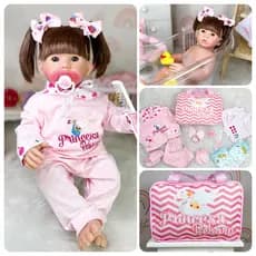 Bebê Reborn Boneca Silicone 100% Realista + Itens Envio Imediato