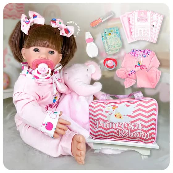 Boneca Bebe Reborn Silicone Menina Realista Completa Promoção