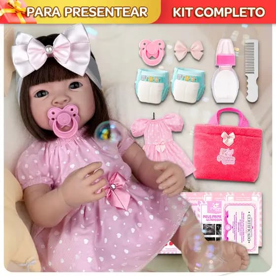 Boneca Bebê Reborn Realista Barata + Itens Envio Imediato