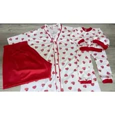 PIJAMA MAMÃE E BEBÊ/ PIJAMA AMAMENTAÇÃO / PIJAMA MATERNIDADE / PIJAMA COM BOTÃO