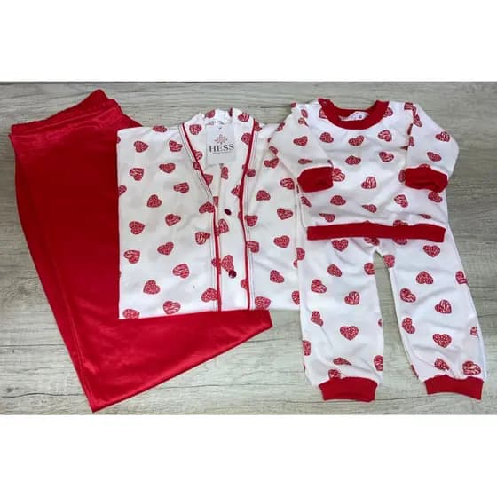 PIJAMA MAMÃE E BEBÊ / PIJAMA COM BOTÃO / PIJAMA AMAMENTAÇÃO / PIJAMA PÓS - PARTO