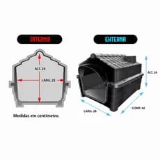 Casa Plástica Para Filhotes Ideal Para Pets Miniatura Não Ocupa Espaço