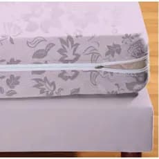 CAPA DE COLCHÃO CASAL COM ZÍPER MICROFIBRA ESTAMPADO 180 FIOS