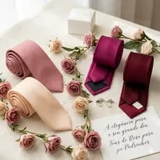 Gravata tons de rosaIdeal para casamento formatura, fucsia, rose, rosa canela, marsala, rosa salmão