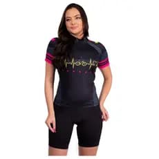 Conjunto De Ciclismo kit Ciclista Bermuda Camisa short Feminino blusa