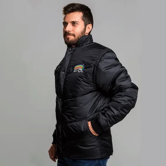 Jaqueta Casaco Blusa Masculino Tradicional Califórnia Preto CR californiaracing