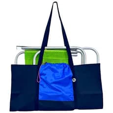 Sacola De Praia Com Suporte Para Levar Cadeiras Porta Objeto