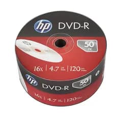 06 unidades de Mídia Virgem DVD-R 4.7gb 120min 16x - Hp Grava Jogo ji