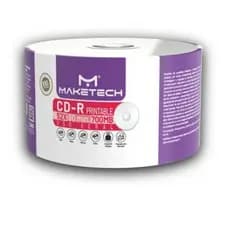 10 Mídia Virgem Cd-r maketeck Printable 700mb 80min Original - Nota Fiscal C/ENVELOPE
