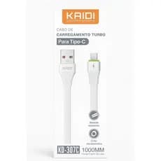 Cabo USB para celulares Tipo- C KRIDI Carregamento Rápido 1 Metro.