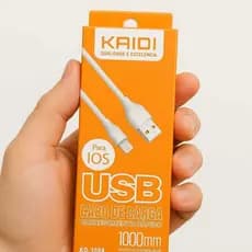 KIT 2 Cabos USB Iphone IOS 1m Carregamento Rápido.
