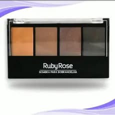 Sombra para sobrancelha Ruby Rose paleta completa maquiagem profissional preenchimento natural sobrancelha longa duração