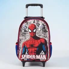 Mochila de Rodinha Homem Aranha Escolar Menino Grande Reforçada