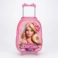 Mochila Rodinha Infantil Escolar Menina Barbie Feminina