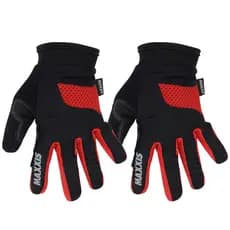 Luva Ciclismo Maxxis Dedo Longo Smart Touch Gel Preto/vermelho Tamanho G