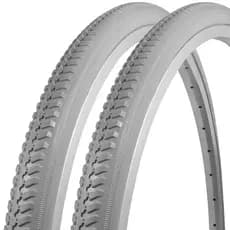 Kit 2 Pneus Maciço 24x1 3/8 (37-540) Mx Cadeira de Rodas Cinza