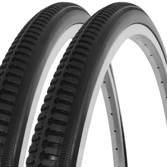 Kit 2 Pneus Cadeira de Rodas Movix Maciço 24x1 3/8 (37-540) Preto