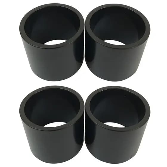 Kit 4 Espaçador Calypso de 30mm para Garfo Ahead em Alumínio Preto