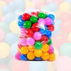Bolinhas para Piscina de Bolinha Infantil Ótima Qualidade Coloridas 100 Unidades
