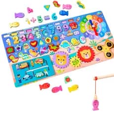Brinquedo Educativo Madeira Encaixe Montessori Sensorial Pedagógico Criança Autista Multiatividade