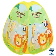 Barraca Infantil Floresta Feliz Cabana Tenda Toca Dobrável Animais Safari