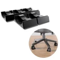 Kit 5 Trava Rodinha Cadeira Escritório gamer Simuladores.