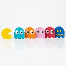 Decoração Pac Man Kit Completo 6 Peças Estilo Retrô Gamer