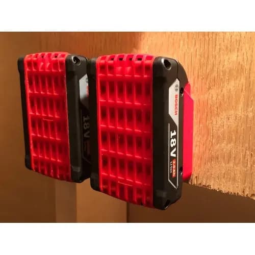1 Suportes Organizador De Bateria Bosch 18v Para Parede, Bancada, Balcão e ETC...