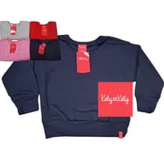 Blusa Moletom Flanelado Menina-Kely Kety Com Punho- 1 ao 8