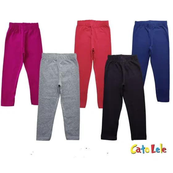 Kit 2 Leggings Infantil COTTON Menina
