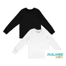 Camiseta Menino Malwee-  Menino MANGA LONGA  Com Punho