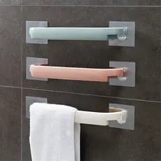 Suporte Adesivo De Toalha Fixado Na Parede / Suporte De Rolo De Toalha Para Banheiro / Toalha