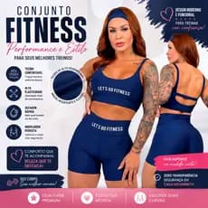 Conjunto De Academia Short Com Top Fitness