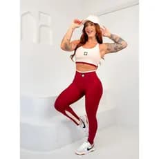 Conjunto Fitness Roupa De Academia Zero Transparência Hibisco Myda bicolor