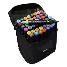 Conjunto Canetinhas 48 Cores Permanente Ponta Dupla